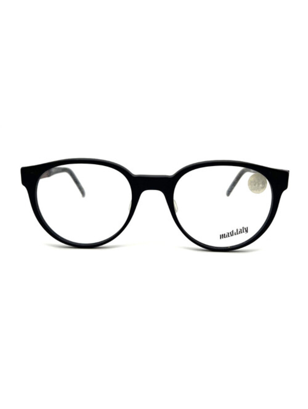 Madinitaly Noce N01 Matte Black And Red Full Rim Eyeglass Frames 50-19-145